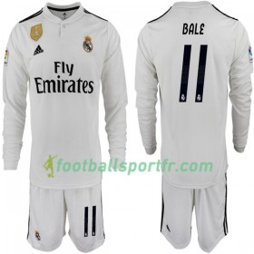 Tenue Real Madrid BALE 11 Enfant Domicile 2018-2019 Maillot de Foot ML